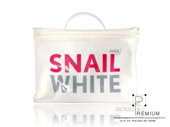 กระเป๋าเครื่องสำอางพลาสติก ดารา เดลี่ ทัวร์ สีกระเป๋าเครื่องสำอางพลาสติก Snail White